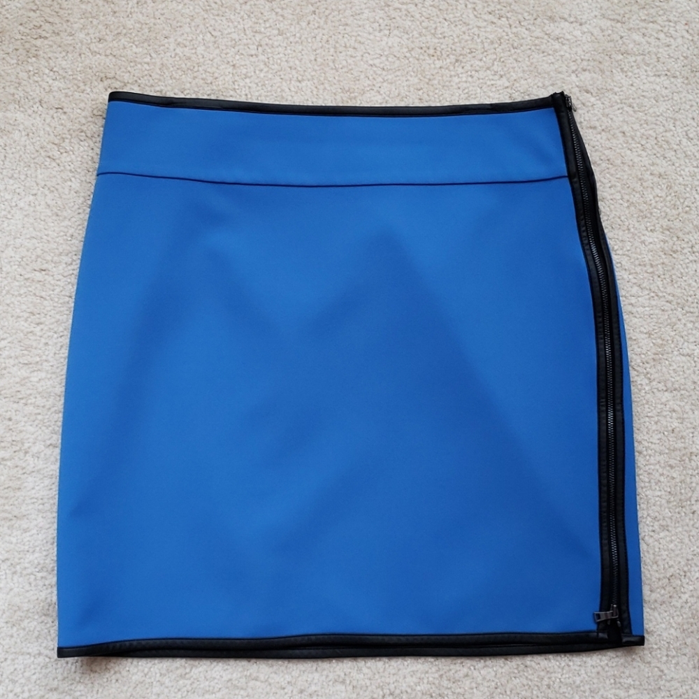 Ann Taylor Colbolt Blue Mini Skirt